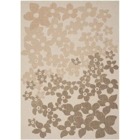 Safavieh 8 ft. x 11 ft.-2 in. Martha Stewart Power Loomed Large Rectangle Area Rug Beige & Brown MSR4246-232-8